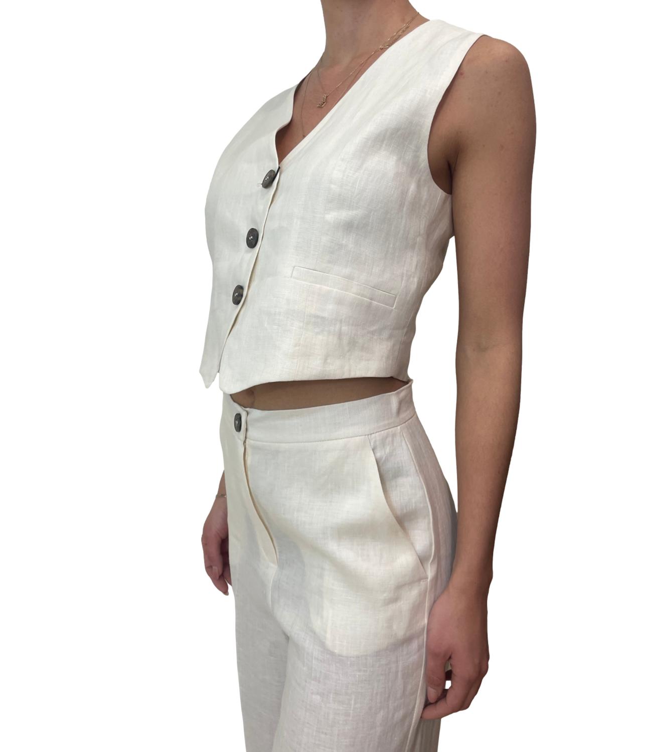 Emme Marella Gilet Anemone Burro Donna