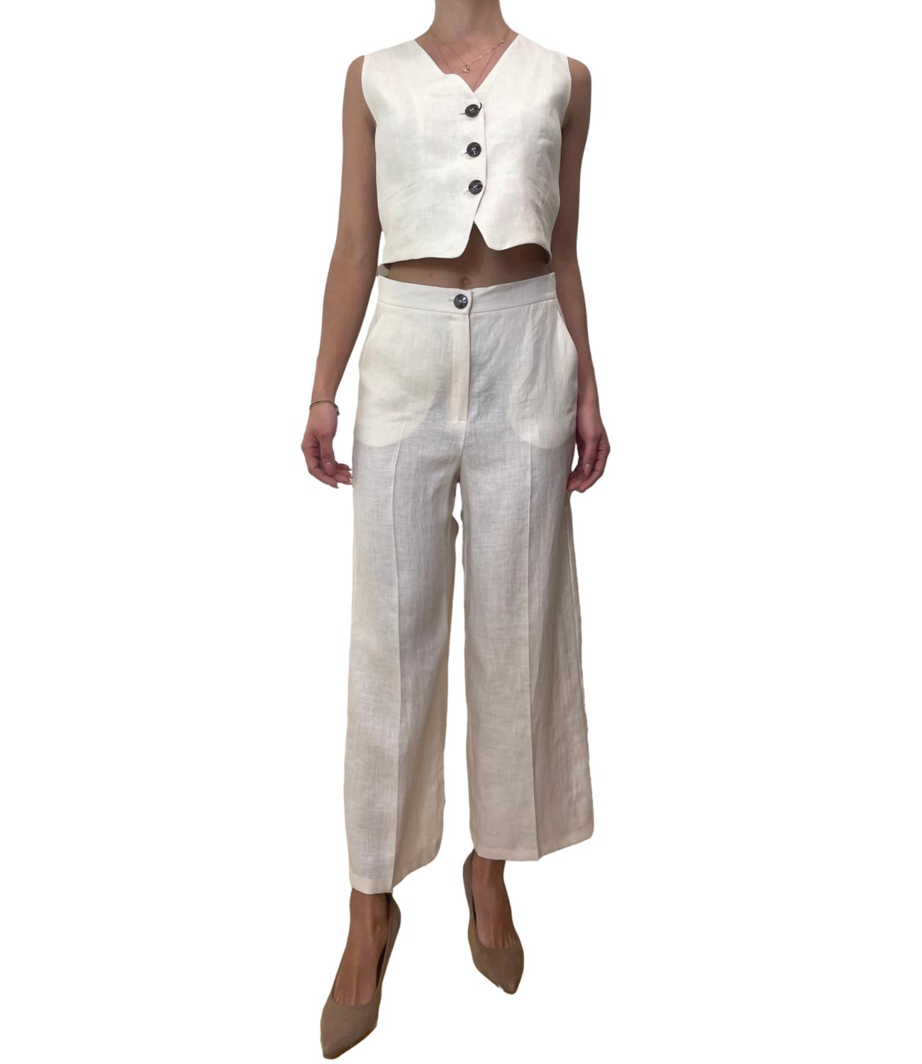 Emme Marella Gilet Anemone Burro Donna