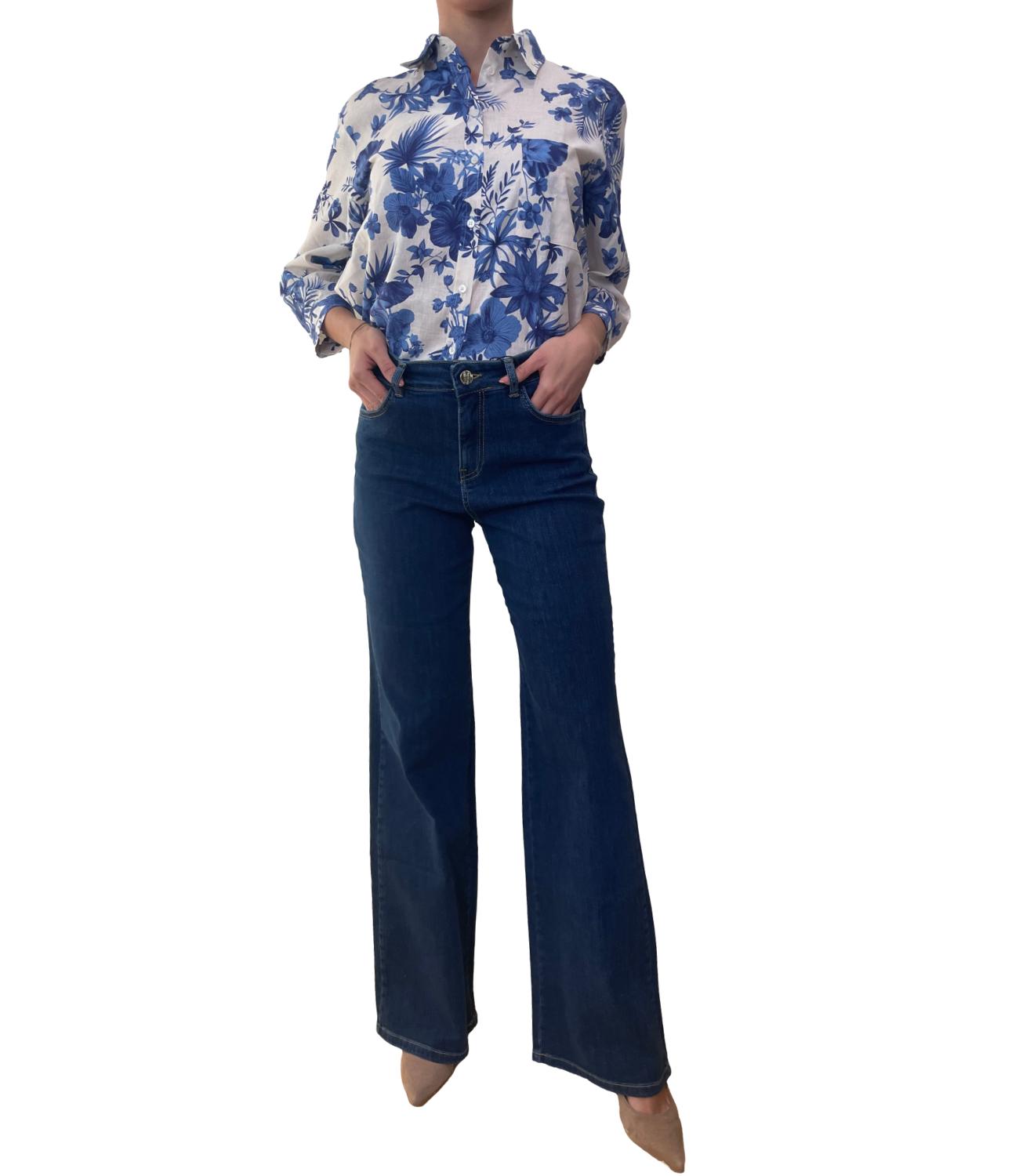 Emme Marella Jeans Crespobis Blu Donna