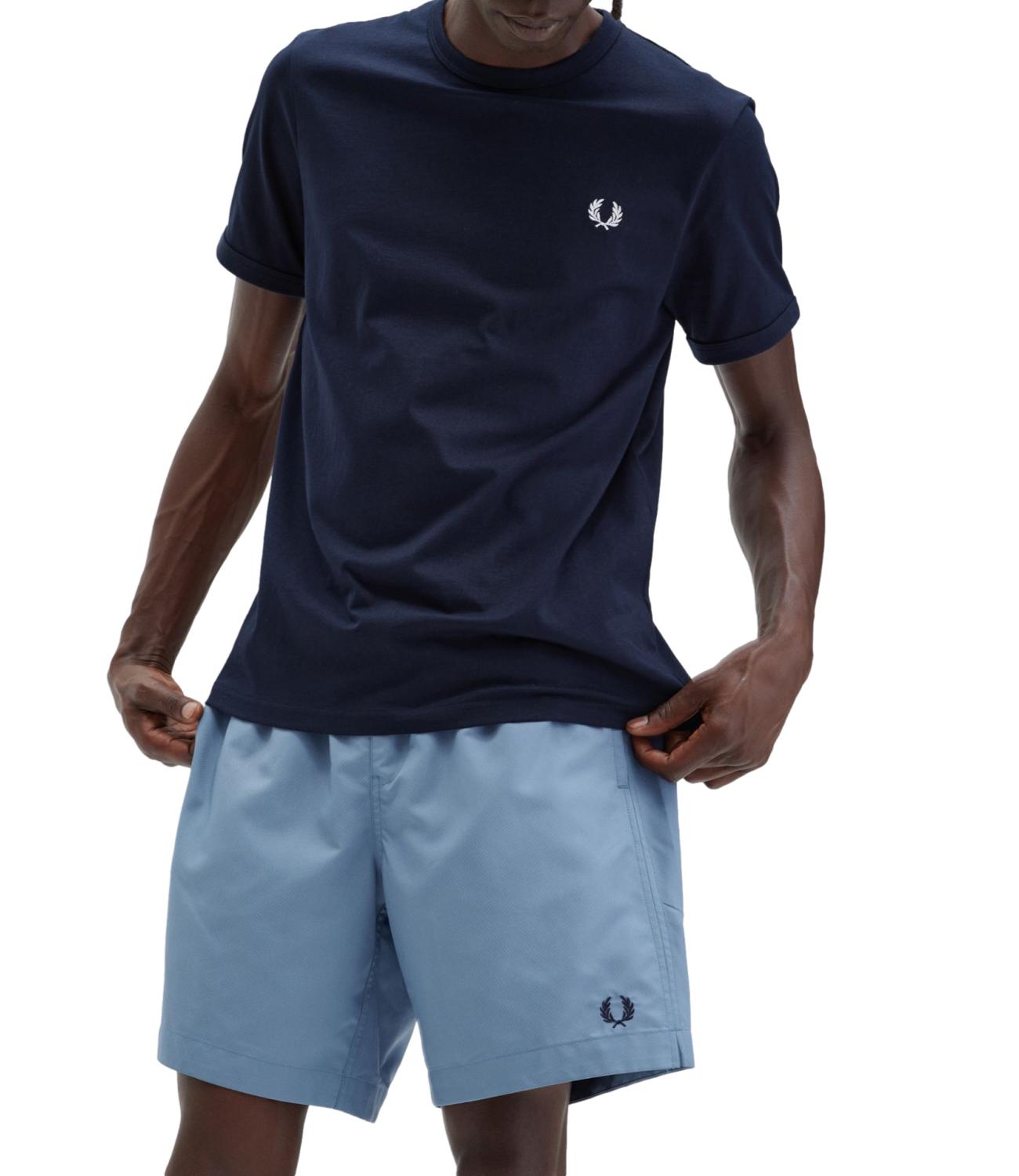 t-shirt blu navy ringer
