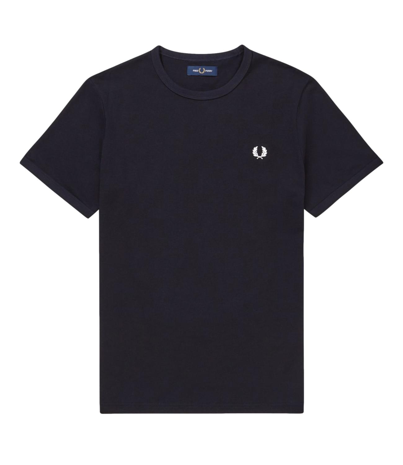 t-shirt blu navy ringer