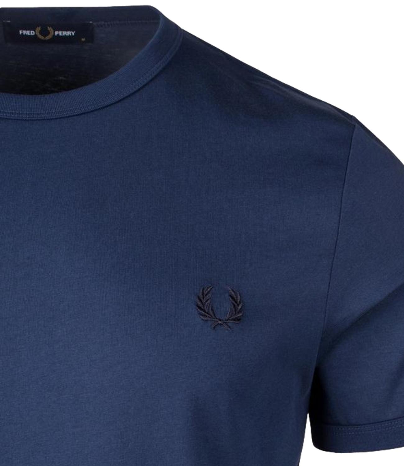 T-shirt Ringer bluette