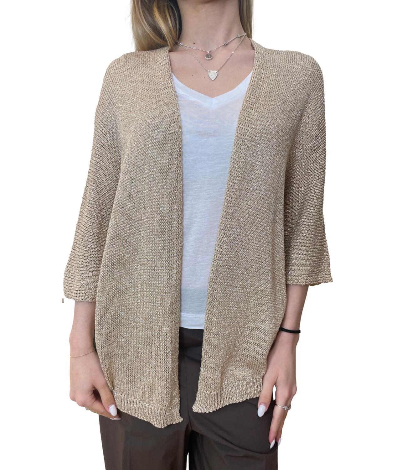 Glamour Cardigan Oro Donna