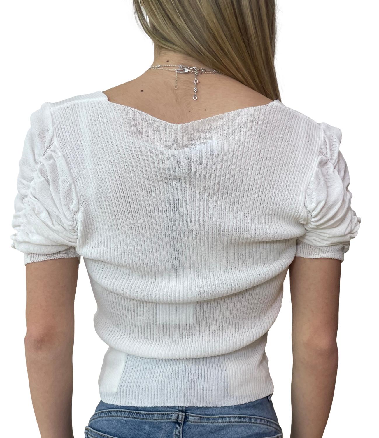 Glamour Maglia Bianca Donna