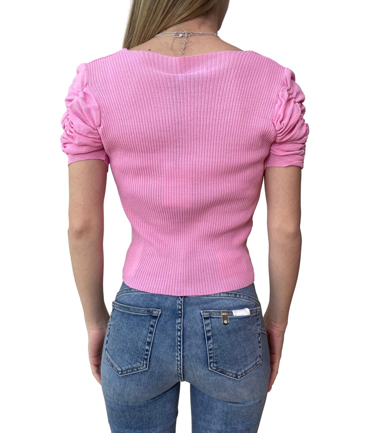 Glamour Maglia Rosa Donna
