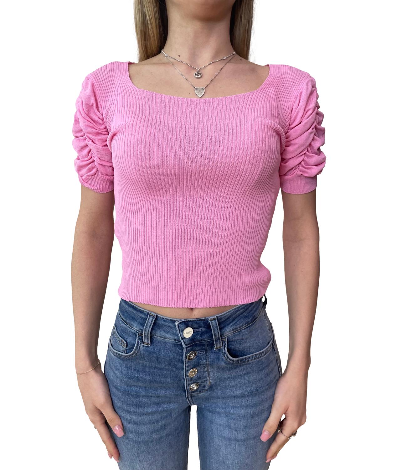 Glamour Maglia Rosa Donna