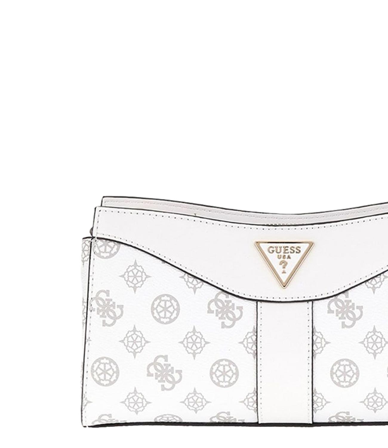 Guess borsa DORYS TOP ZIP CROSSBODY bianca donna