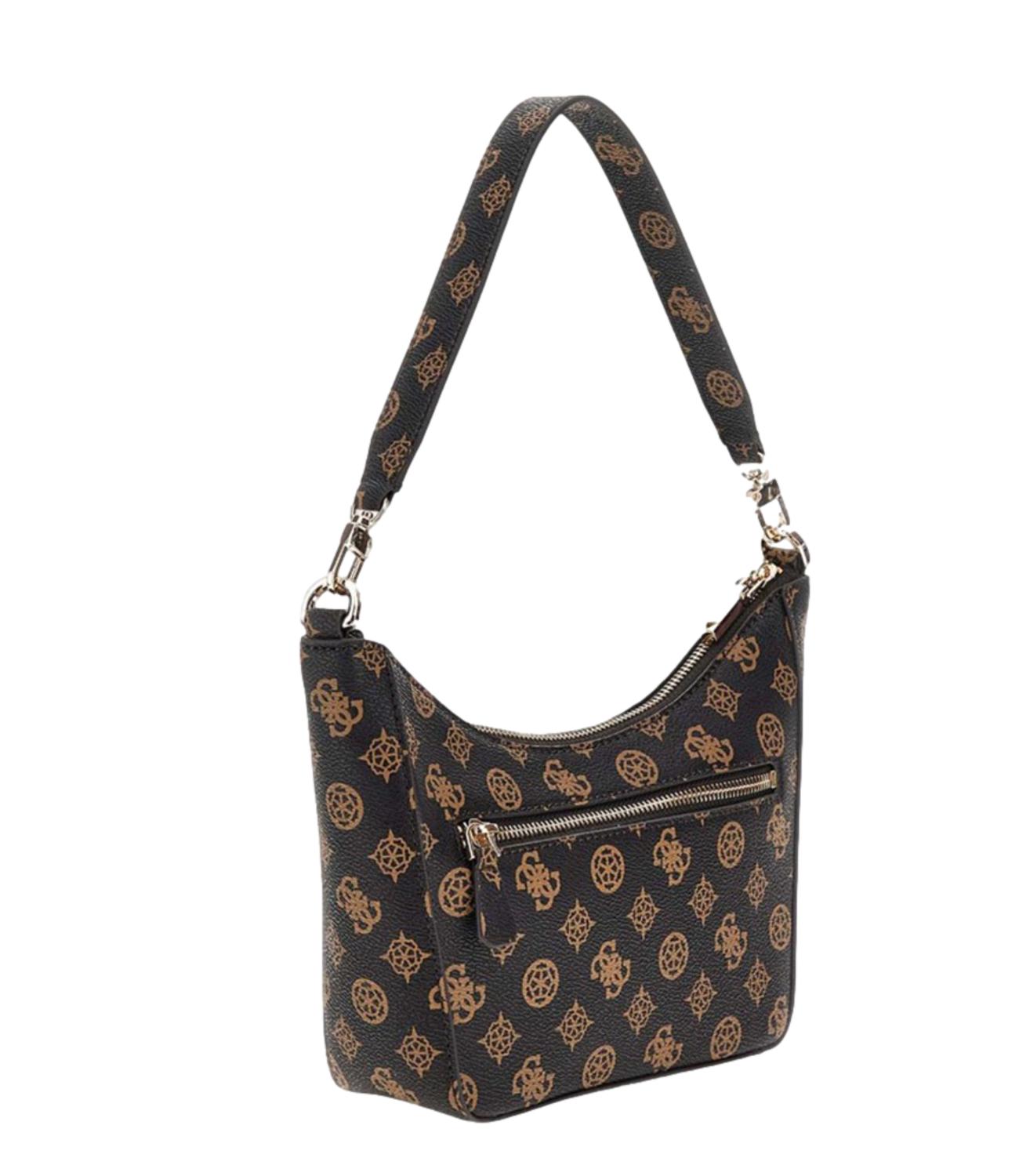 Guess borsa DORYS SHOULDER BAG mocha logo donna