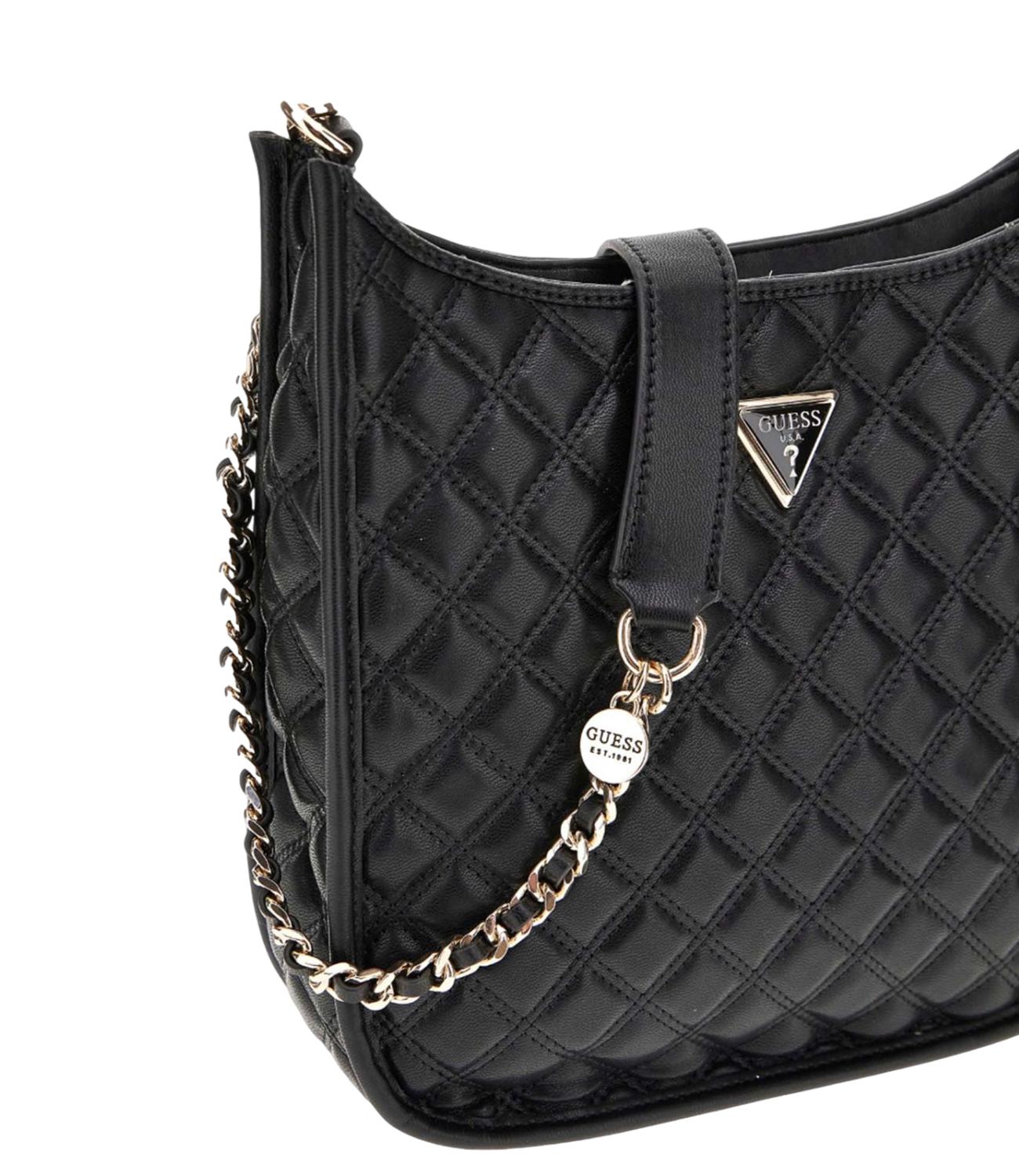 Guess borsa GIULLY BUCKET CROSSBODY nera donna