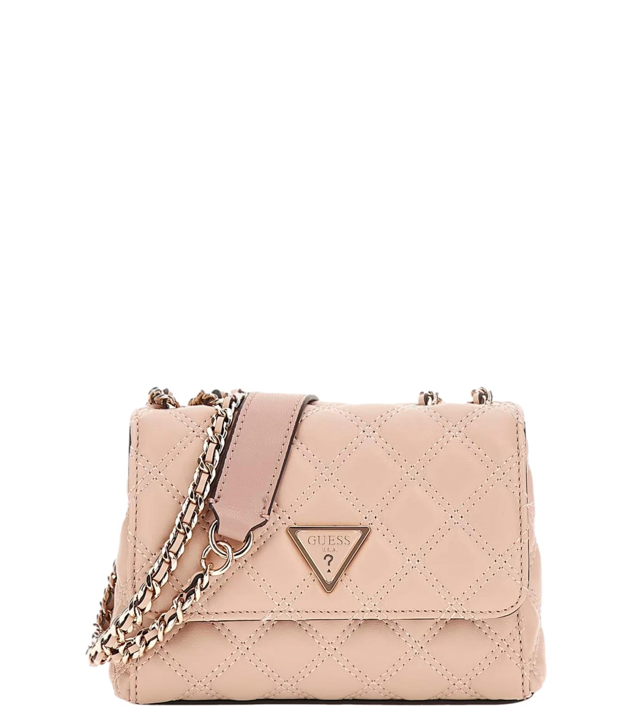 Guess borsa GIULLY MINI 2 COMP CNVRTBL FLP rosa donna