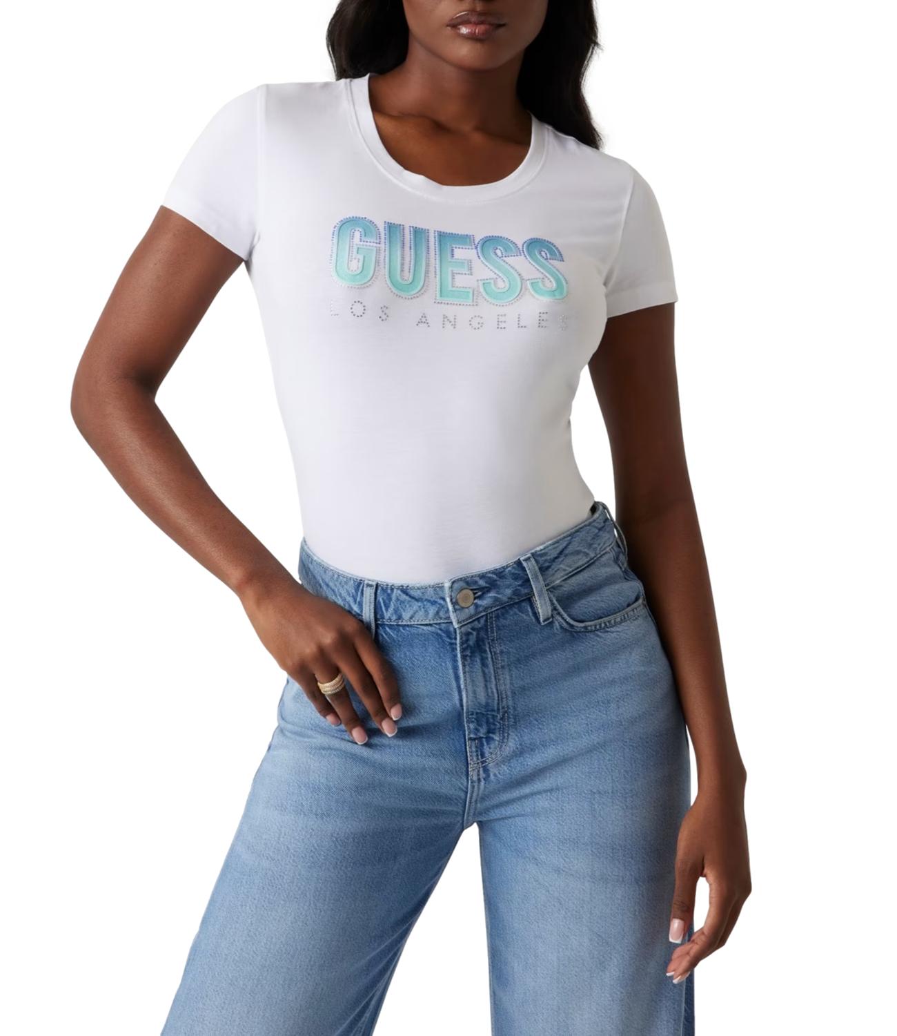 Guess t-shirt bianca donna