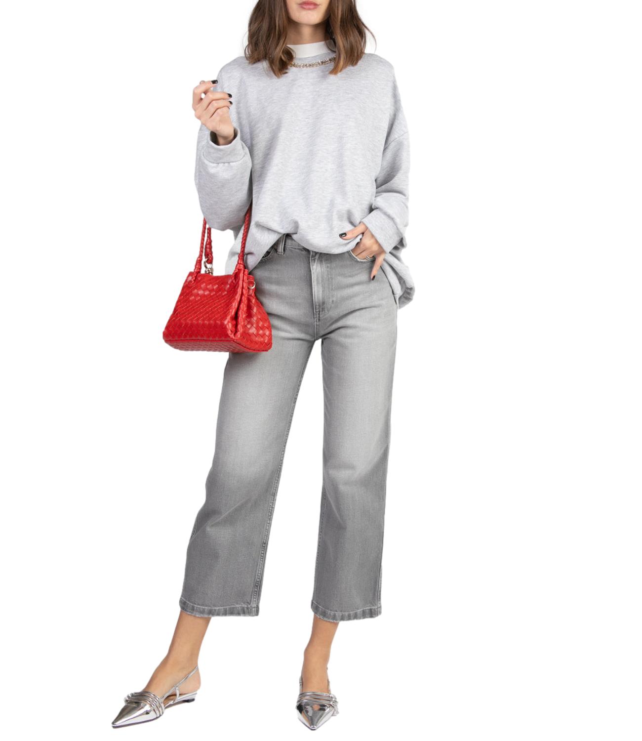 Have One felpa grigio melange donna
