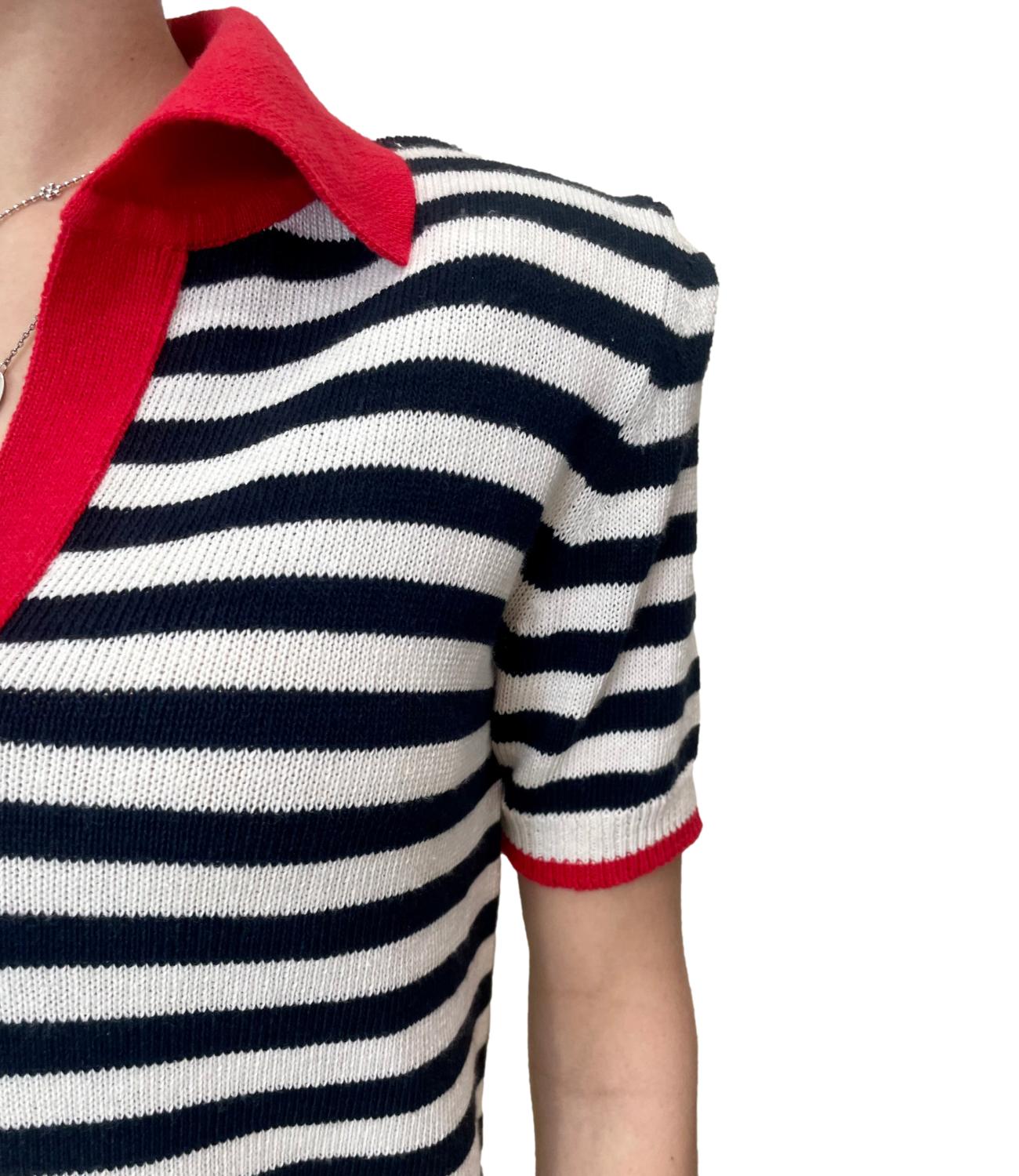 Have One T-Shirt Panna/Blu/Rosso Donna