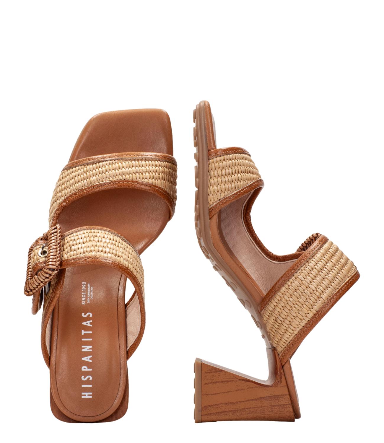 Hispanitas Sandalo Miami Naturale/Cervo/Cuoio Donna