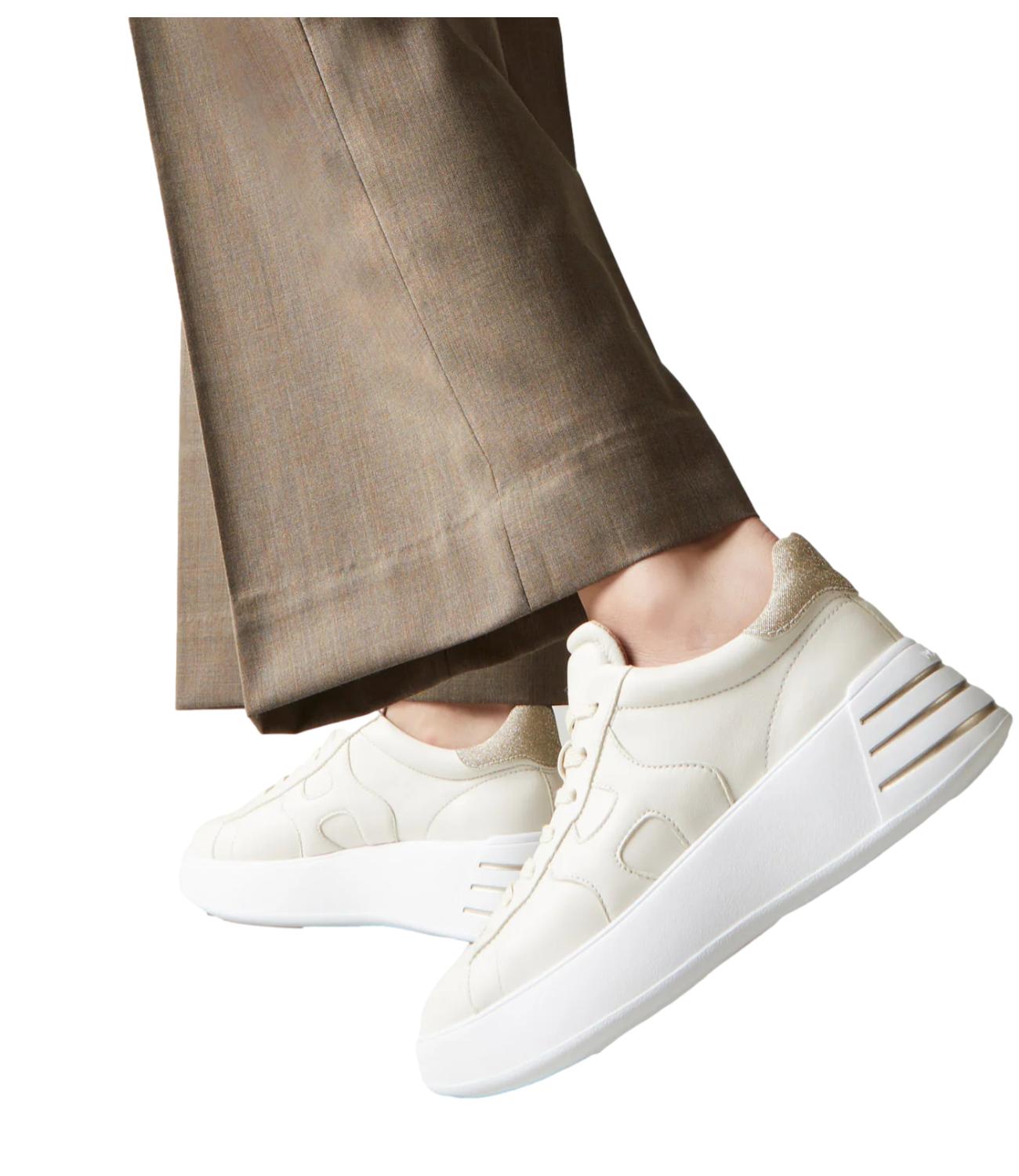 sneakers REBEL donna H564 panna
