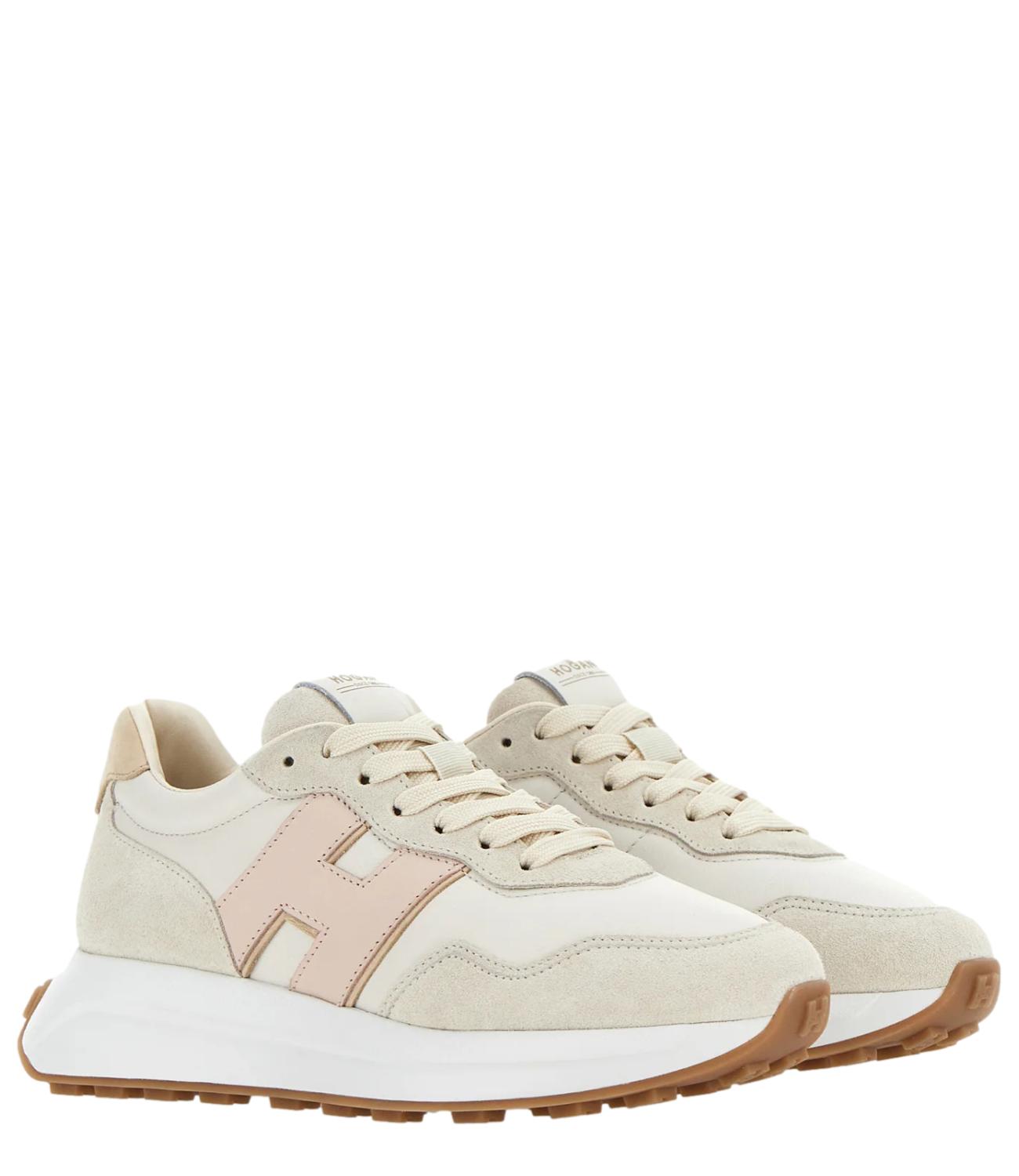 Sneakers H641beige rosa donna