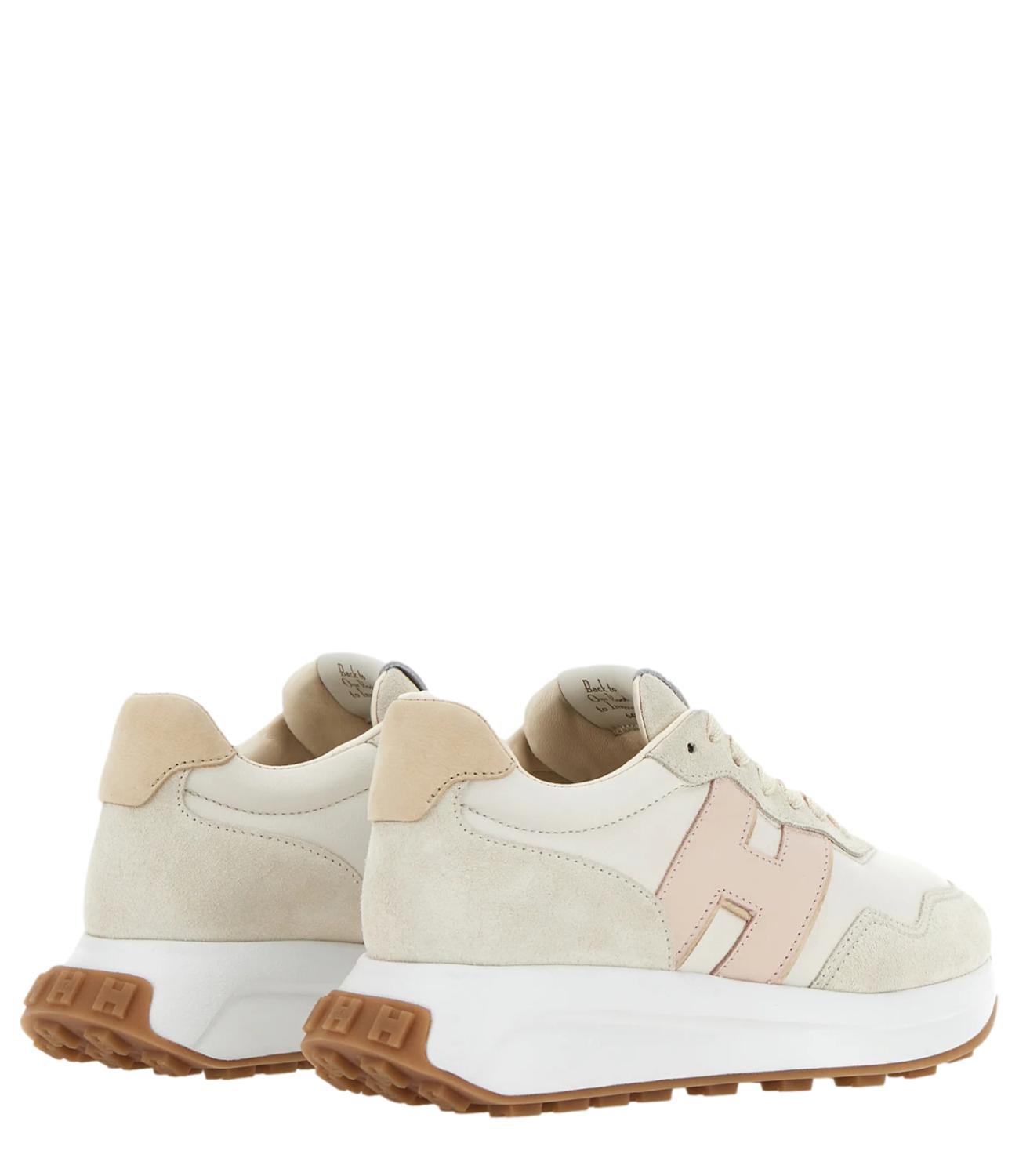 Sneakers H641beige rosa donna