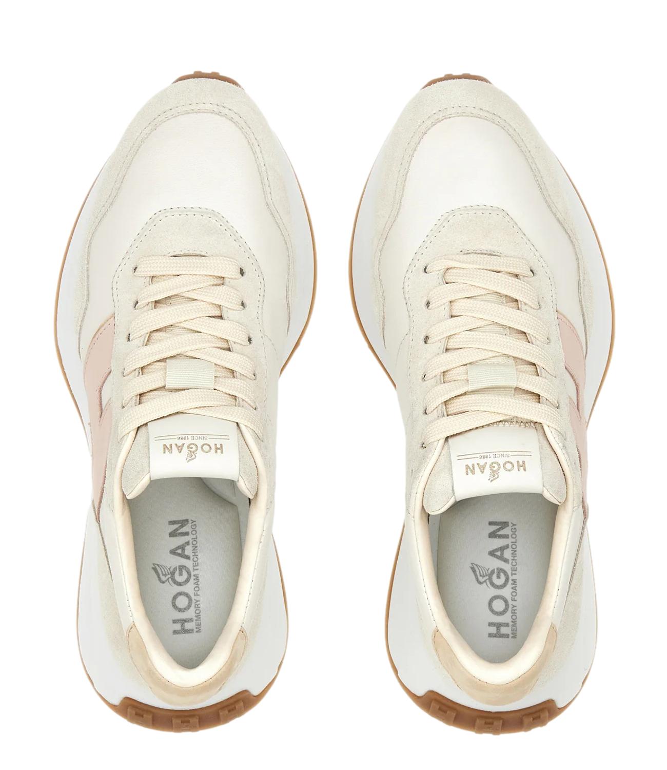 Sneakers H641beige rosa donna