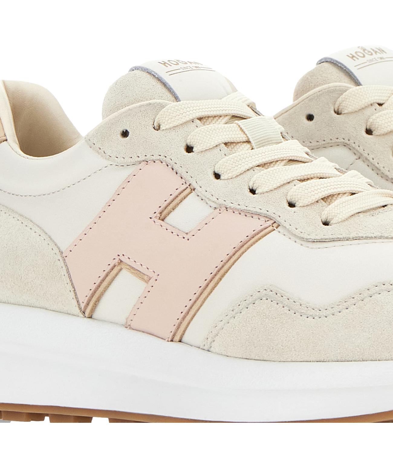 Sneakers H641beige rosa donna