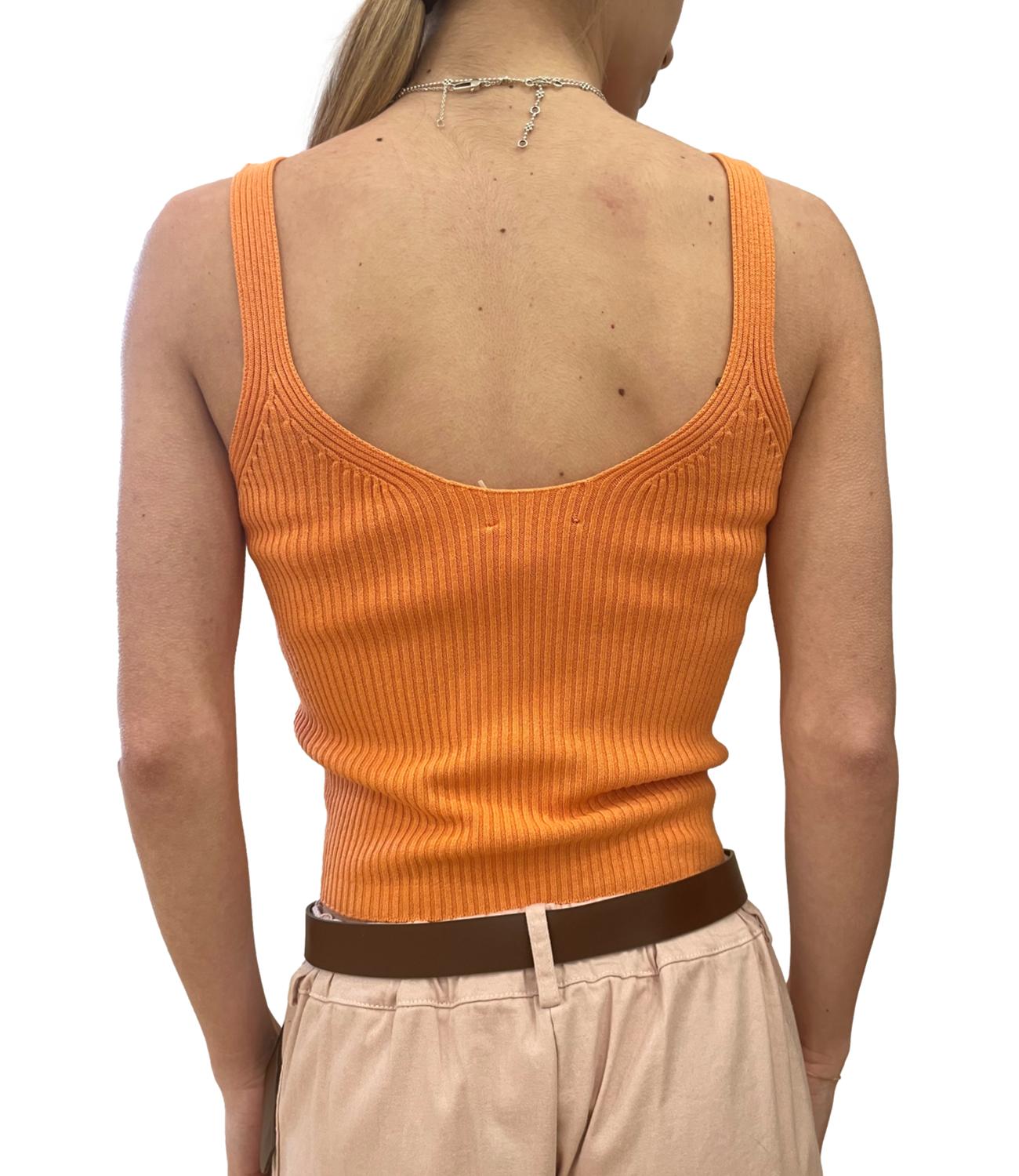 Kontatto Top Arancio Donna