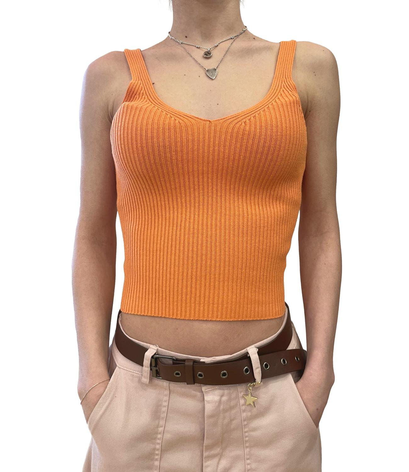 Kontatto Top Arancio Donna