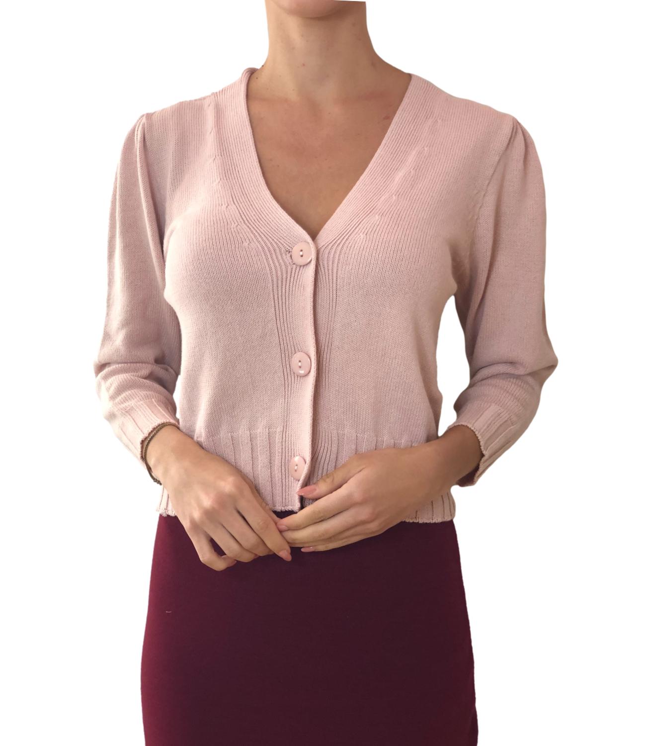 Kontatto Cardigan Nude Donna