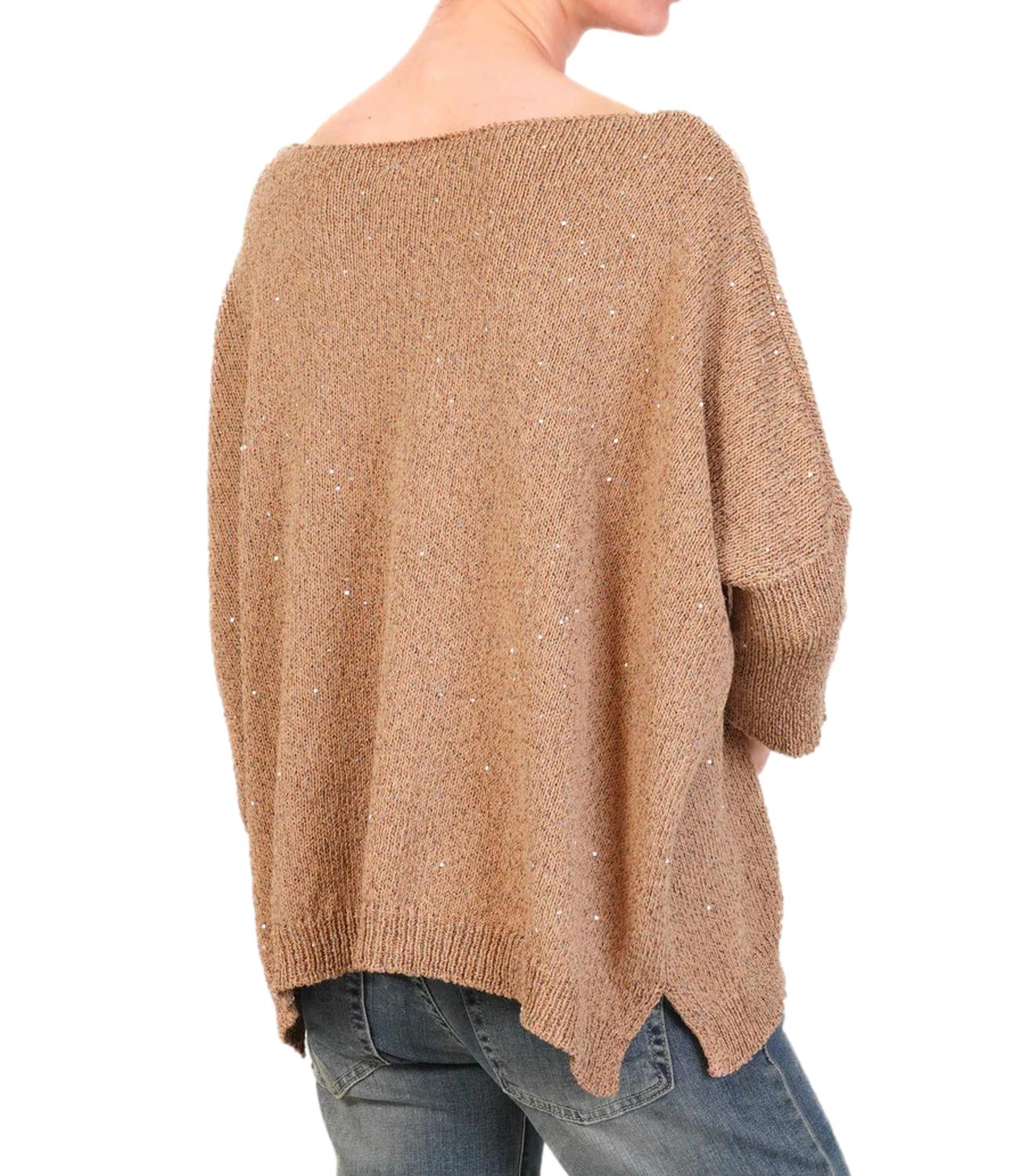 Kontatto maglia avana donna