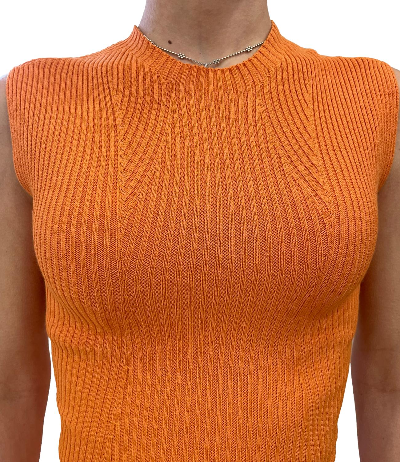 Kontatto Top Arancio Donna