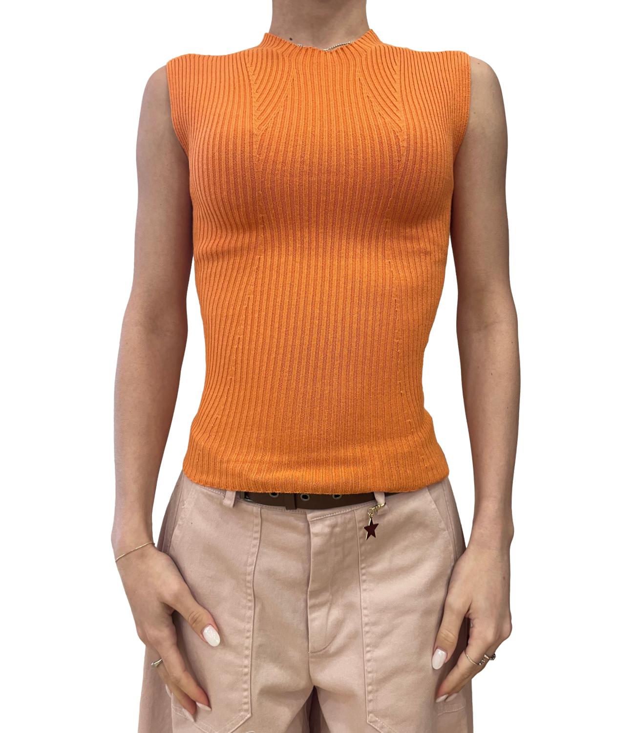Kontatto Top Arancio Donna