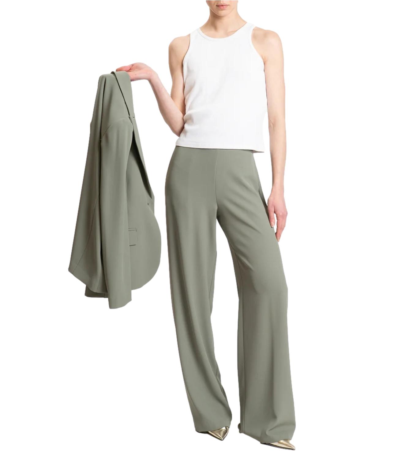 Kontatto pantalone salvia donna