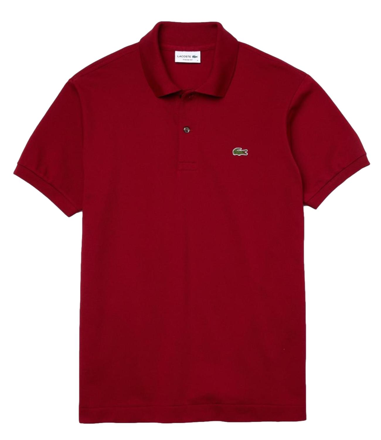 Polo Lacoste uomo rosso bordeaux 1212 476
