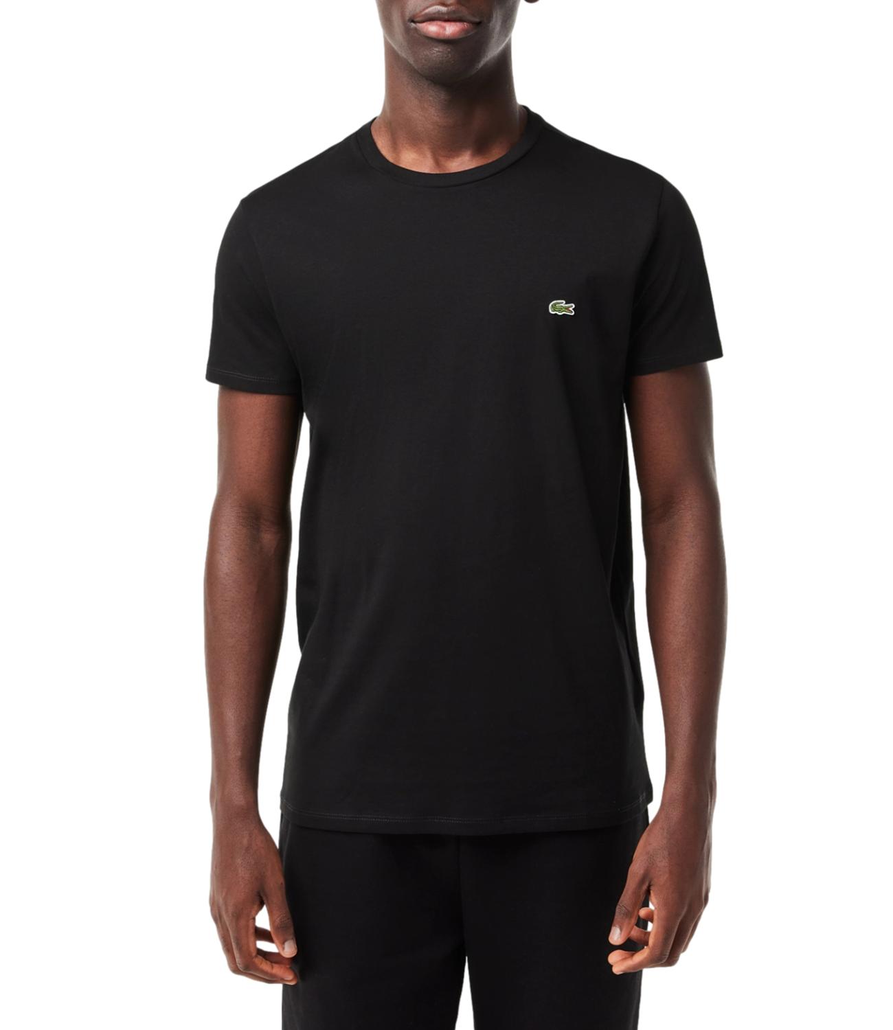 T-shirt Nera Lacoste
