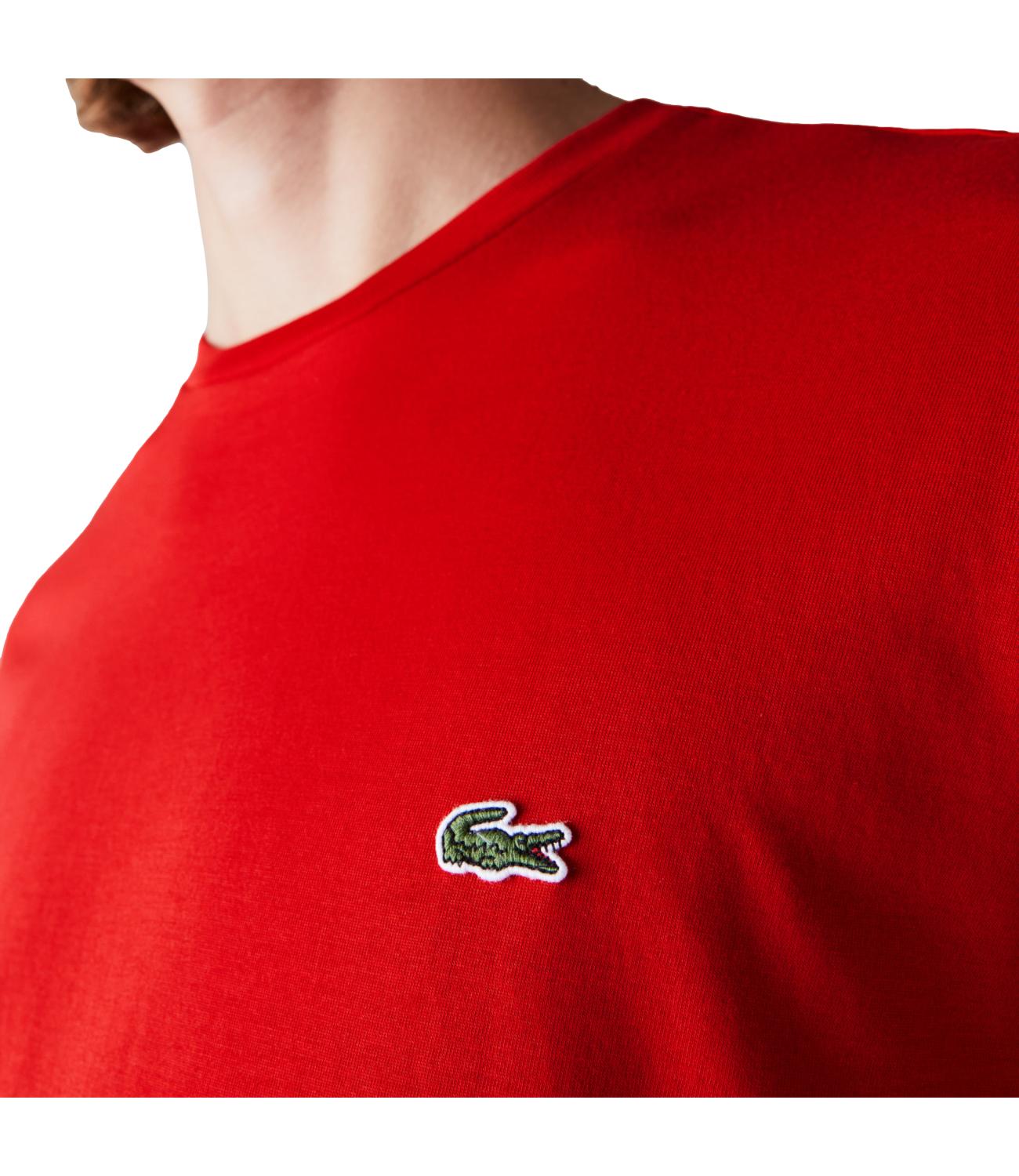 T-SHIRT IN COTONE PIMA rosso