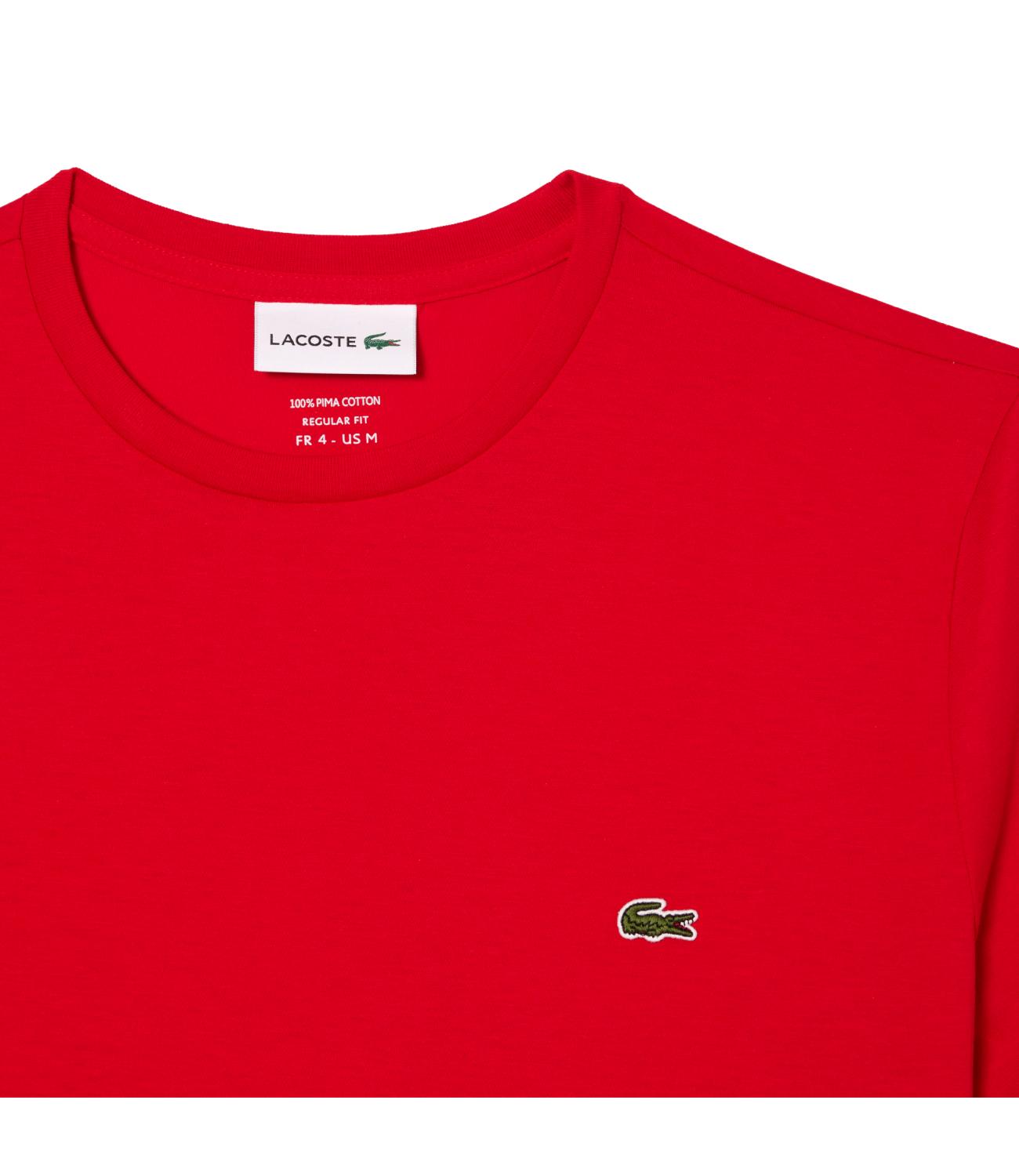 T-SHIRT IN COTONE PIMA rosso