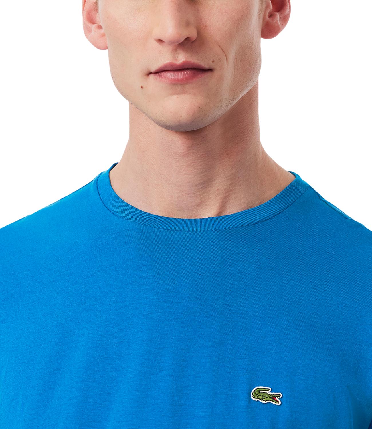 T-SHIRT IN COTONE PIMA azzurro