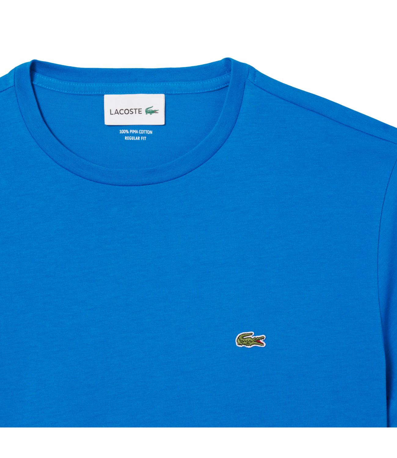 T-SHIRT IN COTONE PIMA azzurro