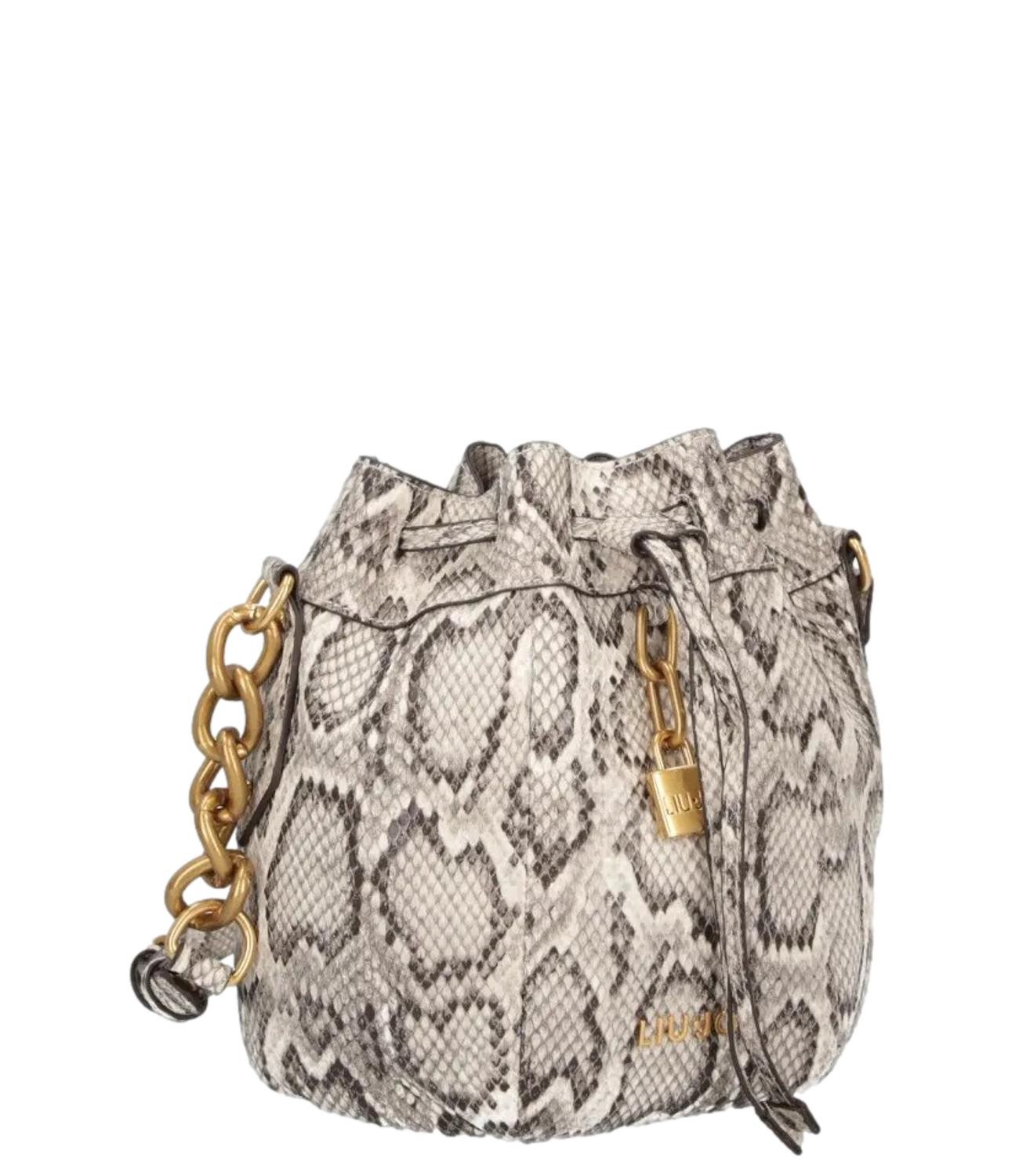 Liu Jo Borsa Ecs M Bucket Pitonata Donna