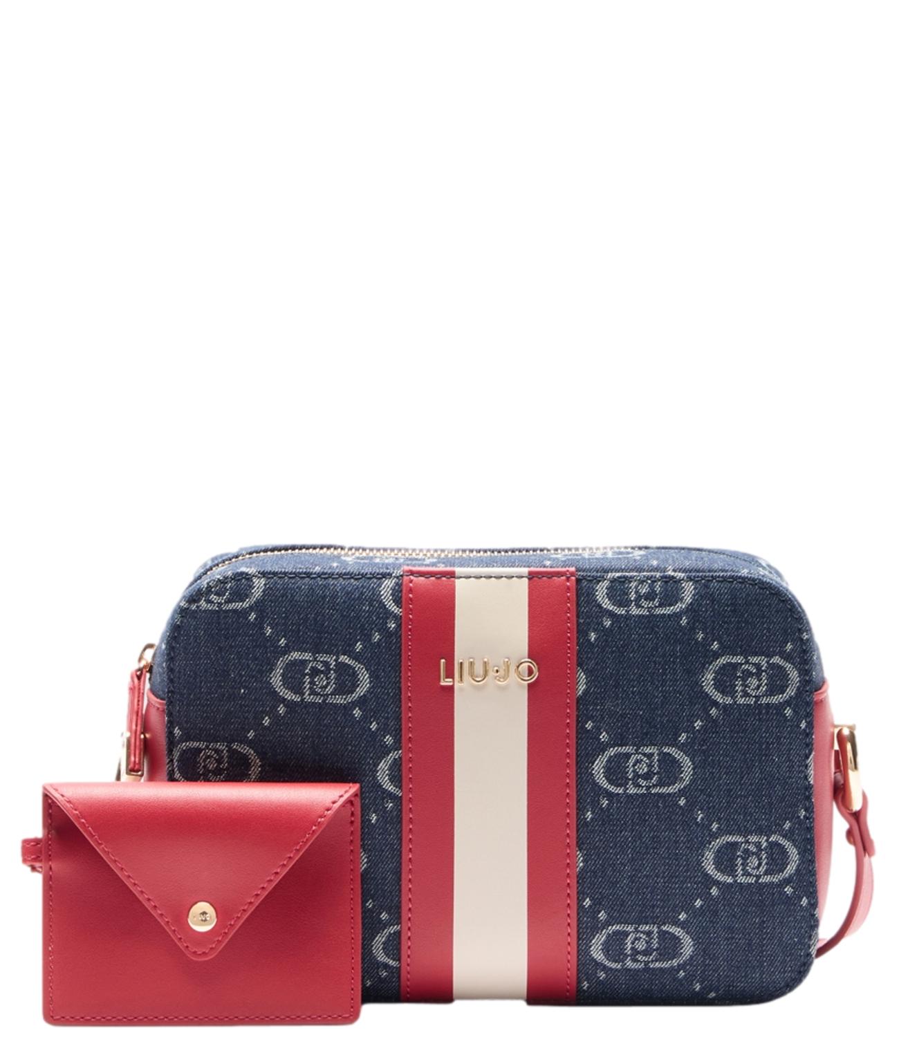 Liu Jo Borsa M Camera case Blu Denim Donna