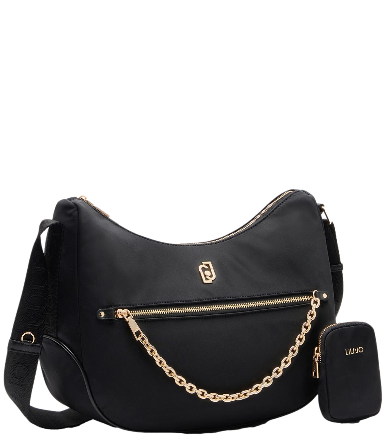 Liu Jo Borsa Ecs M Hobo Nera Donna