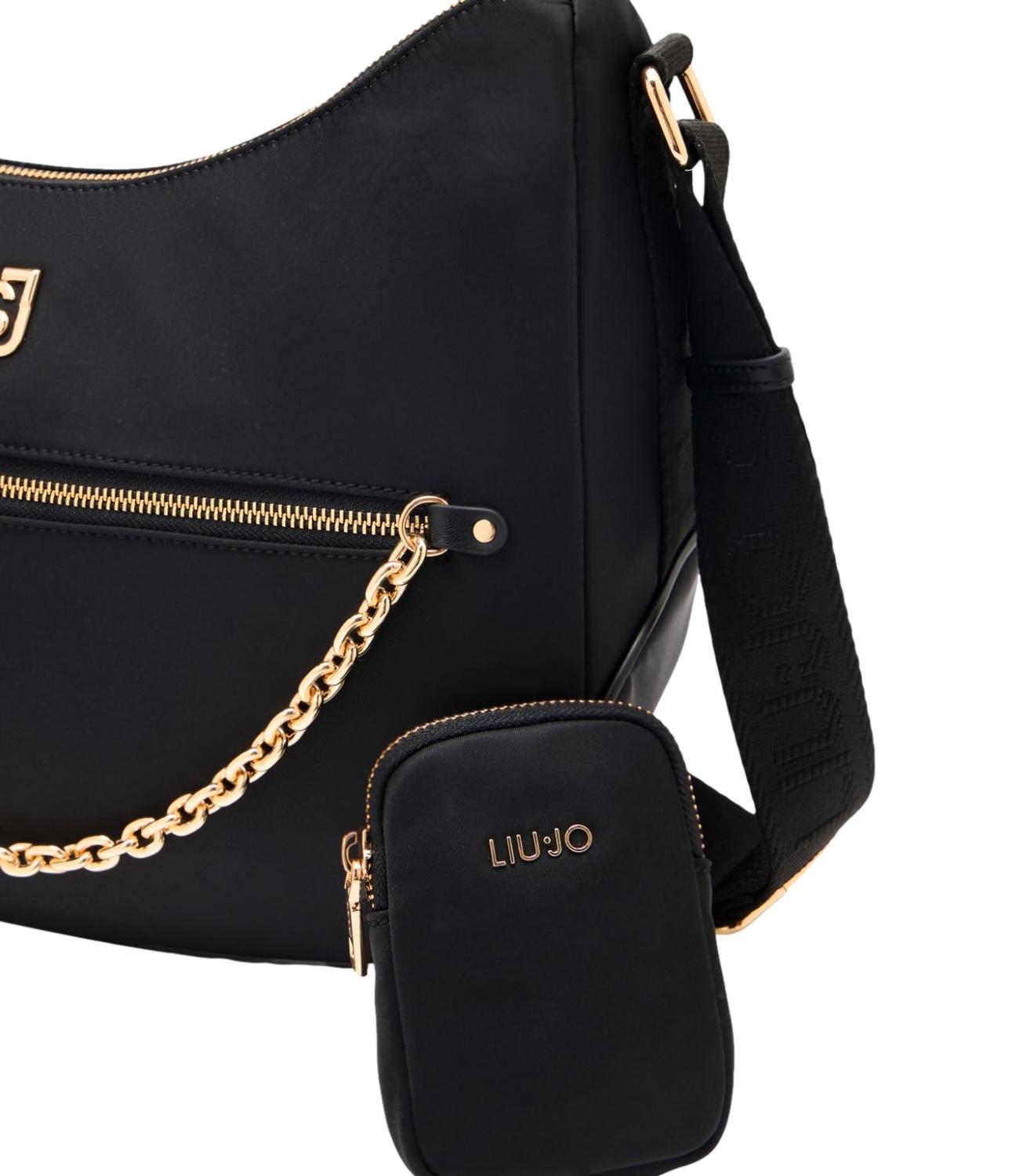 Liu Jo Borsa Ecs M Hobo Nera Donna