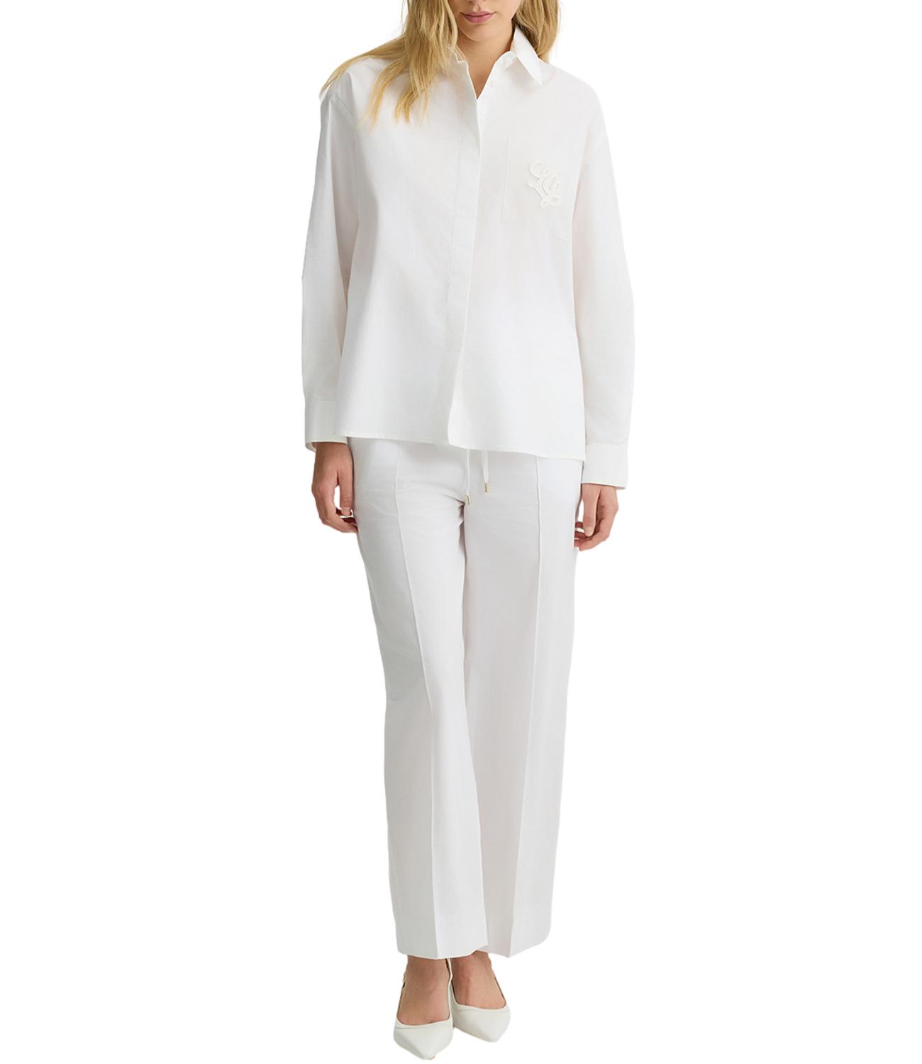 Liu Jo Pantalone Bianco Ottico Donna