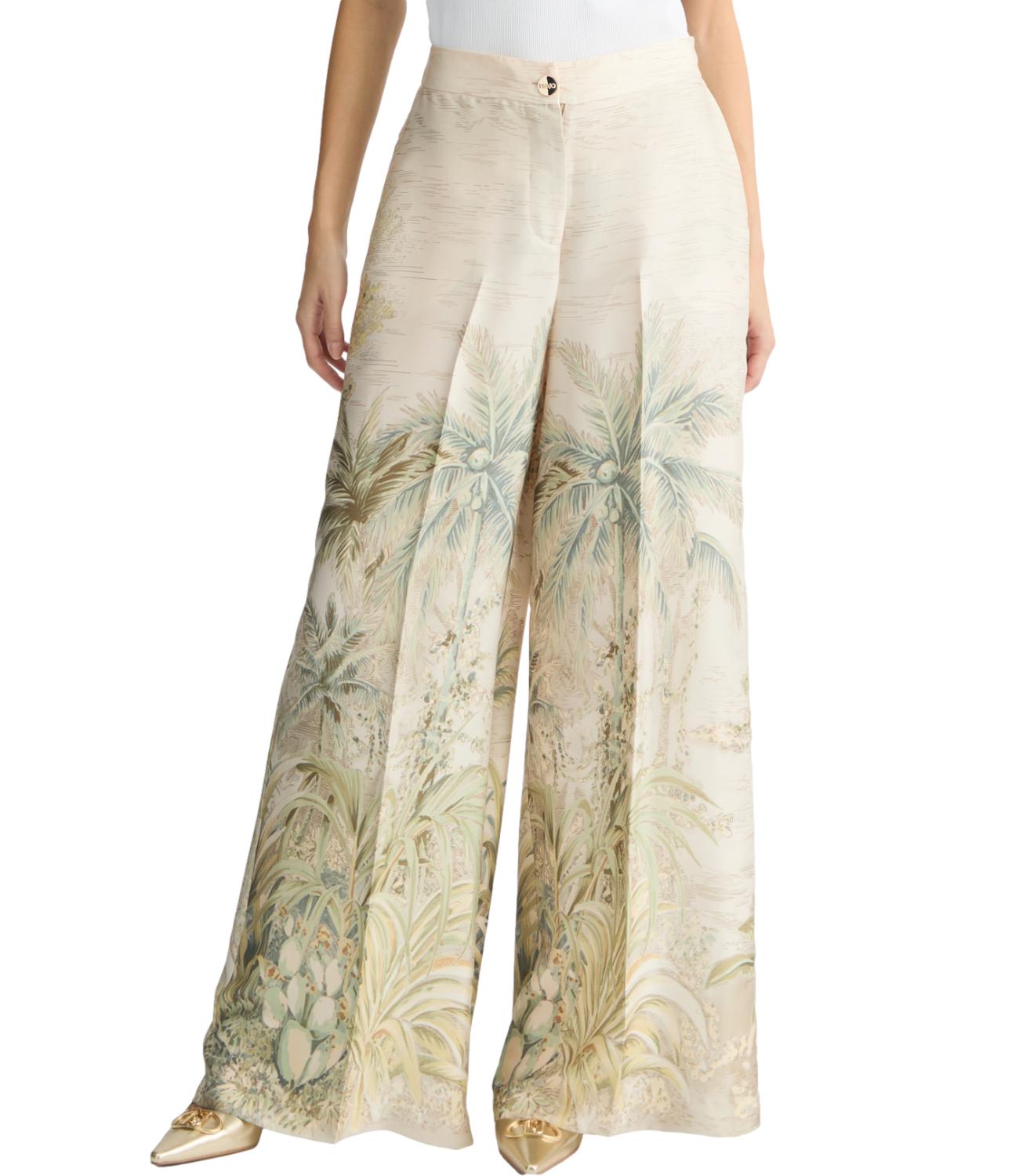 Liu Jo Pantalone Giungla Verde Donna