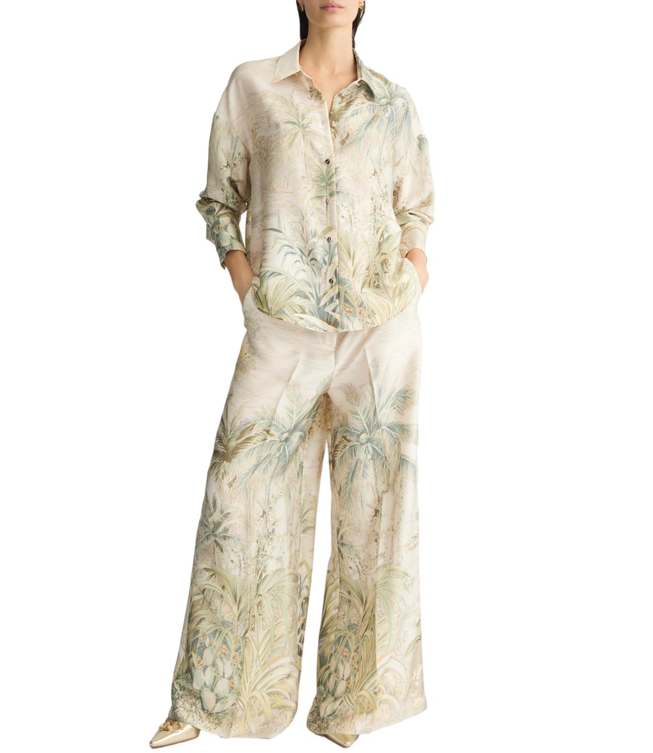 Liu Jo Pantalone Giungla Verde Donna