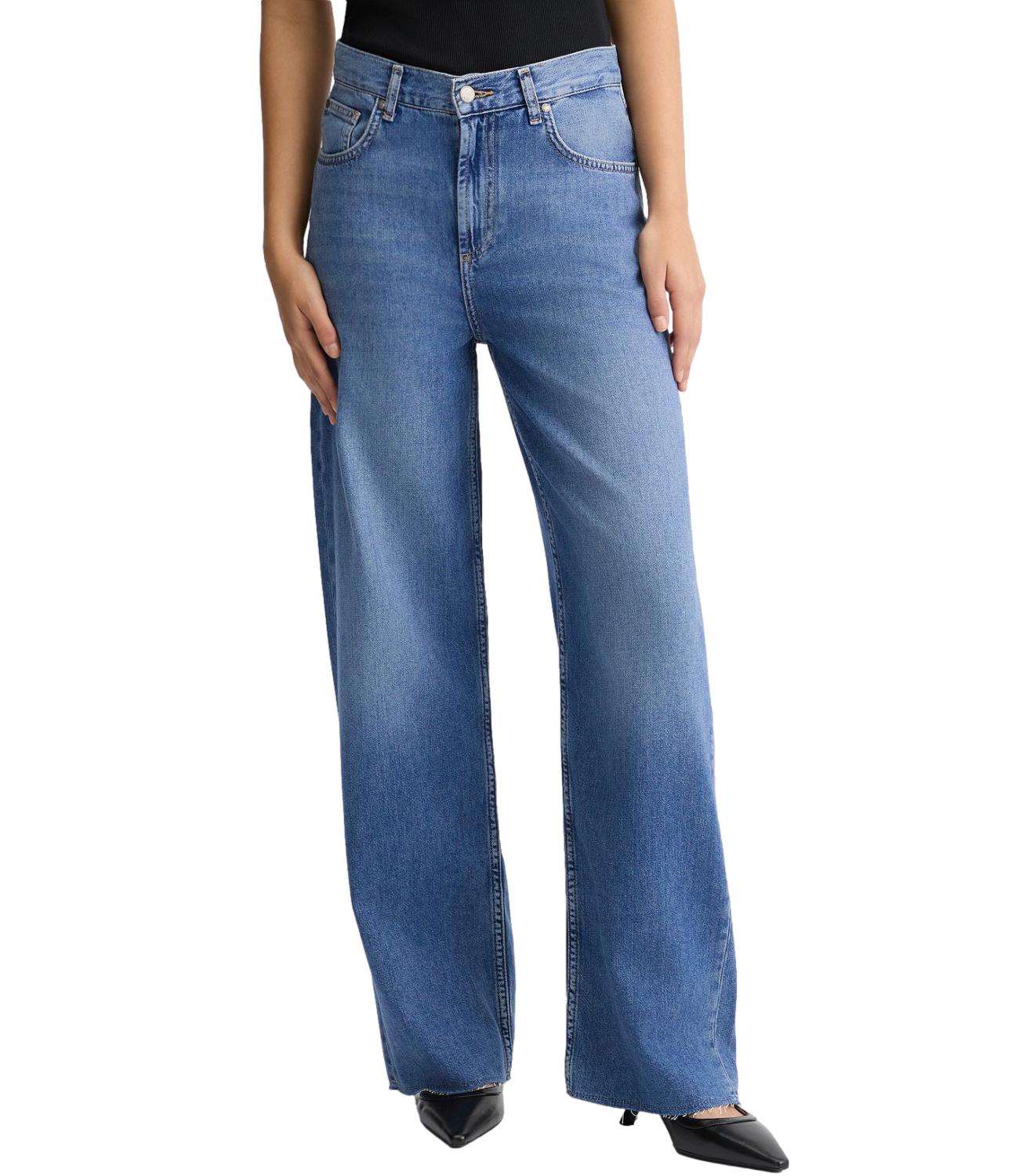 Liu Jo Jeans Wide Leg Denim Blue Donna