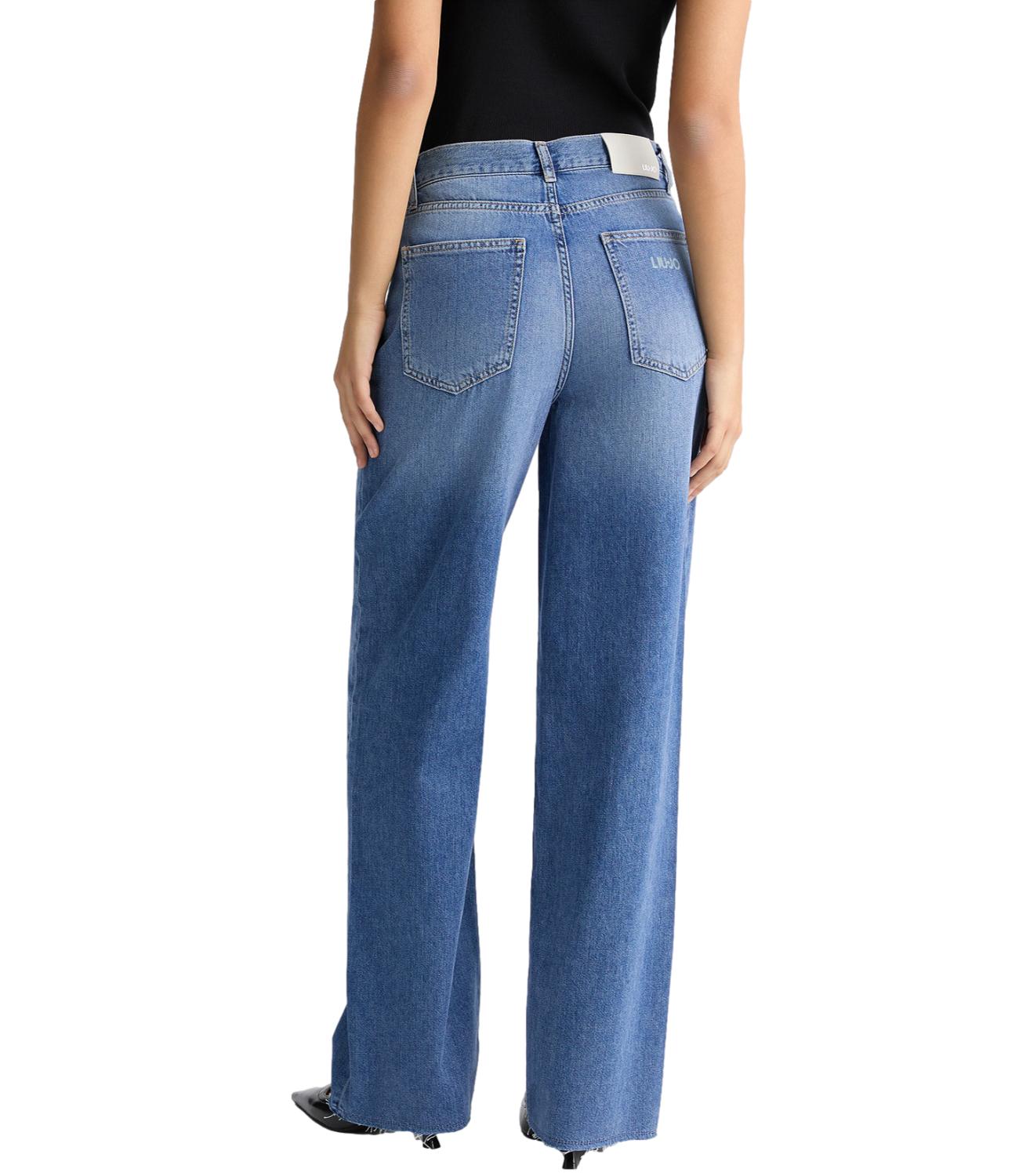Liu Jo Jeans Wide Leg Denim Blue Donna