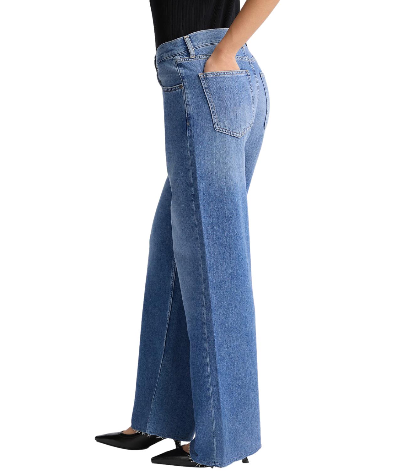 Liu Jo Jeans Wide Leg Denim Blue Donna
