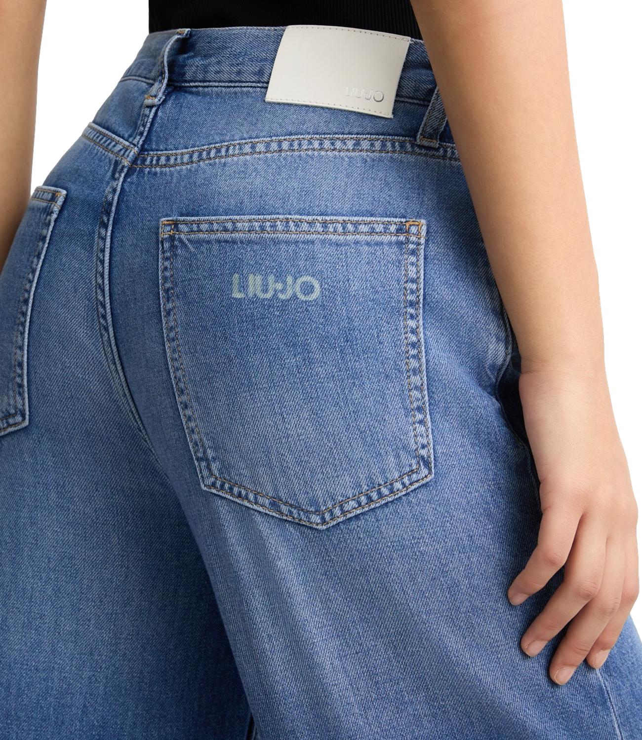 Liu Jo Jeans Wide Leg Denim Blue Donna