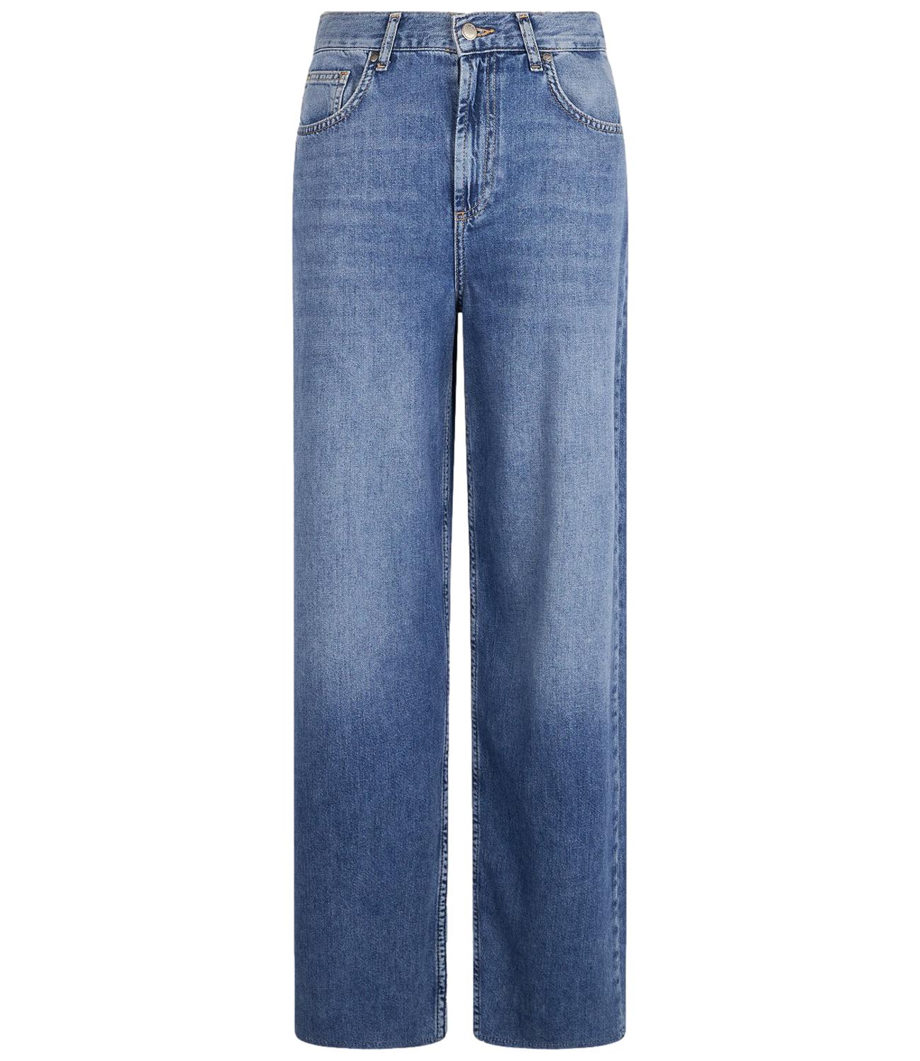 Liu Jo Jeans Wide Leg Denim Blue Donna