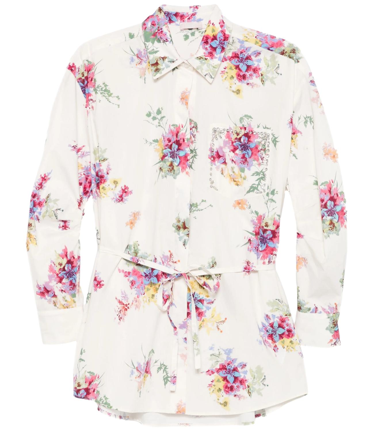 Liu Jo Camicia Bianca Multicolor Donna