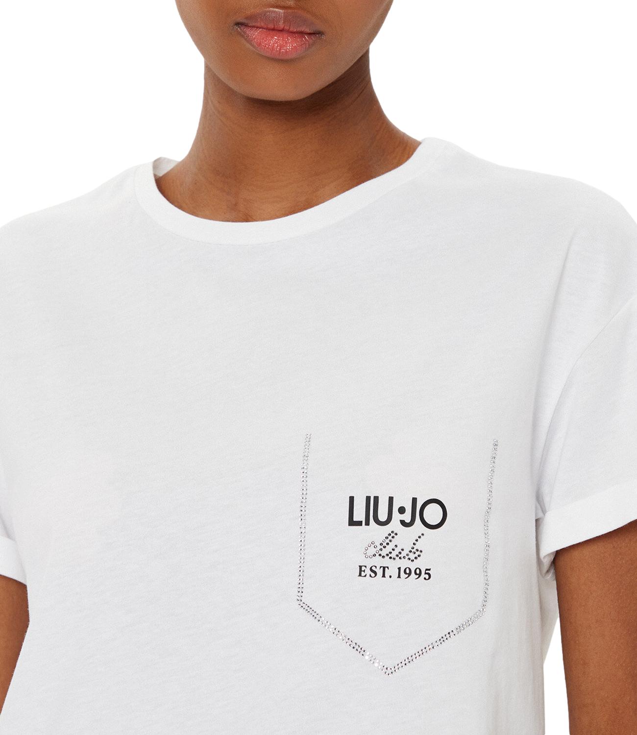 Liu Jo t-shirt bianco ottico donna